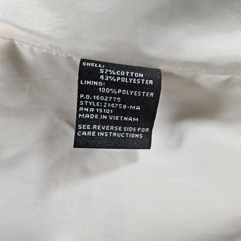 Jones New York Cream Double-Breasted Trench Coat with Belt Size Small - Picture 6 of 6